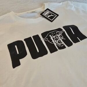 Puma Men's White Long Sleeve Shirt NWT. Size Small